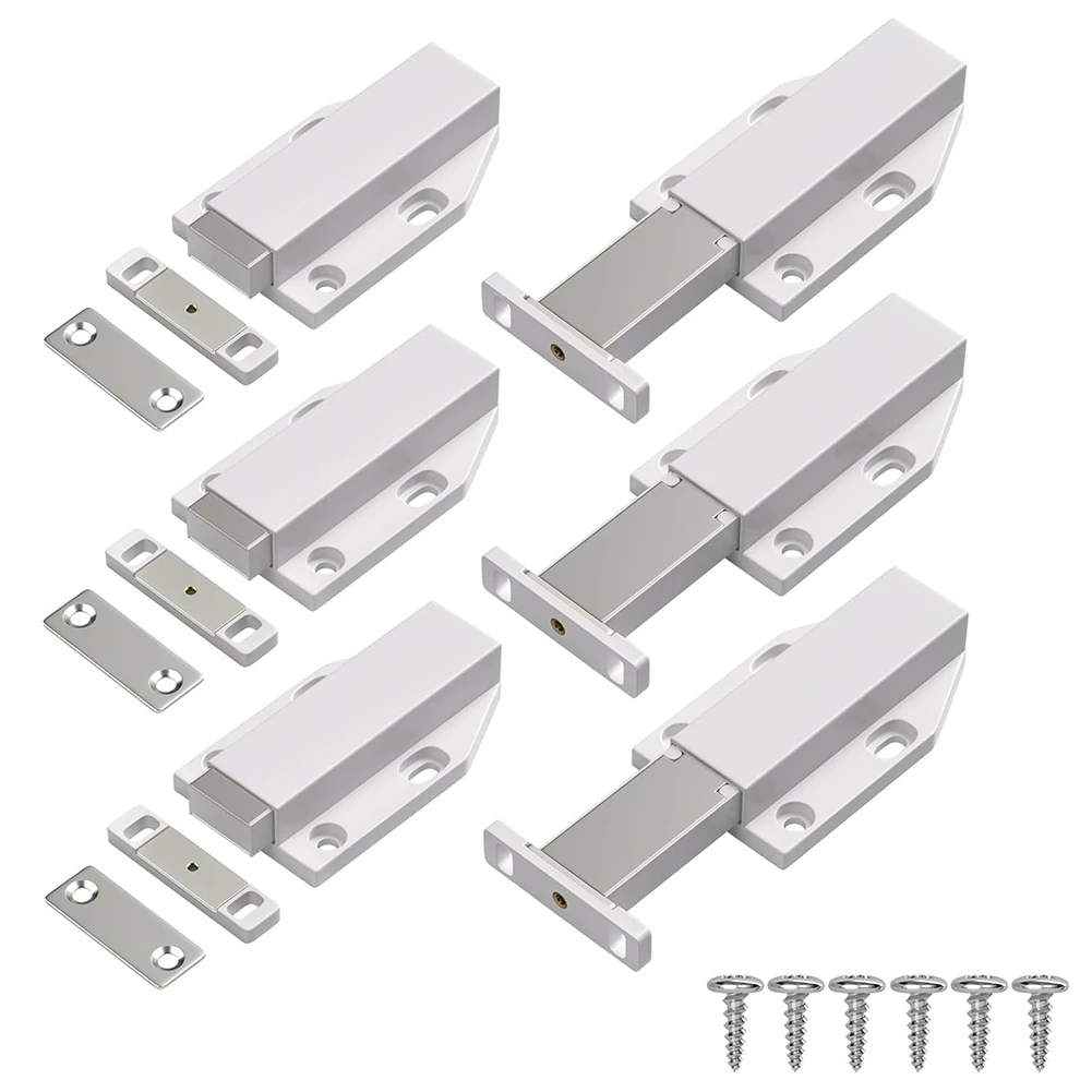 Sophisticated Magnetic Closing Solution with a set of 6 units designed to blend seamlessly into your cabinetry design