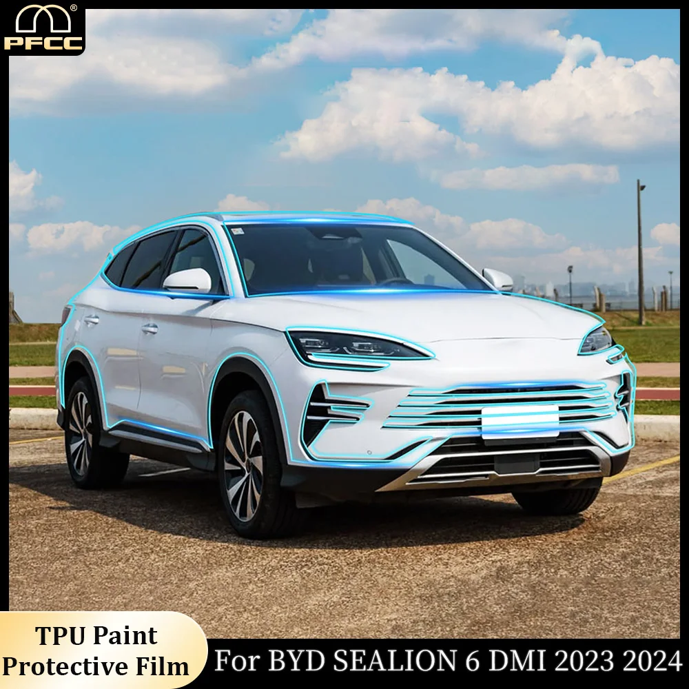 

TPU Paint Protection Film For BYD SEALION 6 DMI 2023 2024 Pre-cut Anti-scratch PPF Car Body Transparent Sticker Kit Repair Part