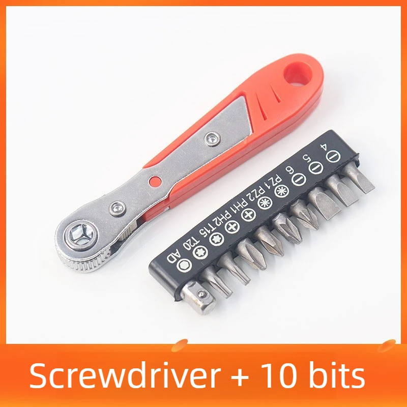22 PCS Ratchet Screwdriver Set 1/4 Mini Ratchet Wrench Right Angle Screwdriver with Phillips Torx Magnetic Bit for Small Spaces