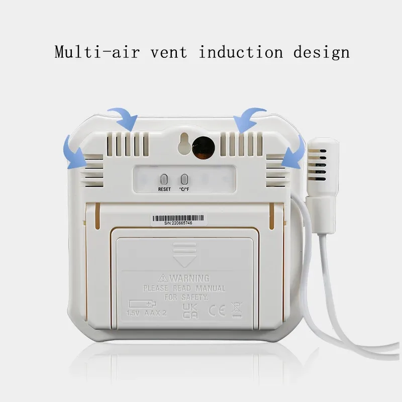 CEM DT-325B موازين الحرارة الرطوبة ذات الأرقام الكبيرة (-10 ~ 60 ° C، 10 ~ 99% RH) مقياس درجة الحرارة والرطوبة الداخلي/الخارجي #3