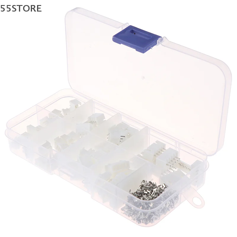 1Box JST-XH Kit 2/3/4/5Pin XH2.54MM Terminal Housing PCB Header Wire Connectors