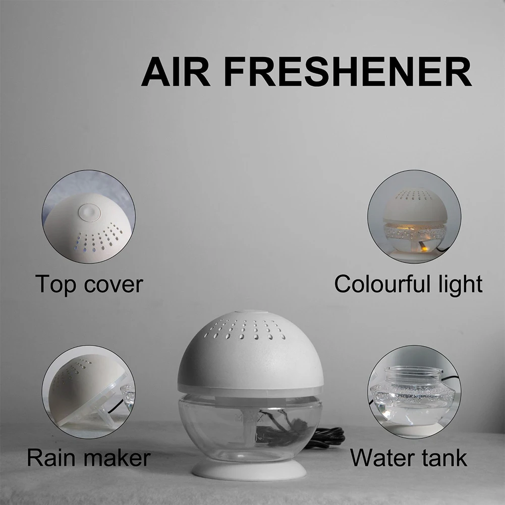 Aromatherapy Purification Device Dust Cleaner Colorful Light Diffuser USB Washable Air Freshener Aromatherapy Freshener Purifier