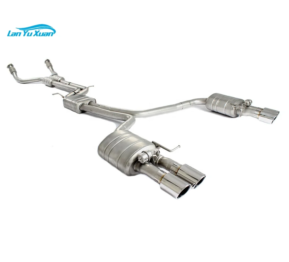 B8 S4 S5 SS304 exhaust catback B8 S4 titanium alloy exhaust system for S4 B8 custom exhaust pipes