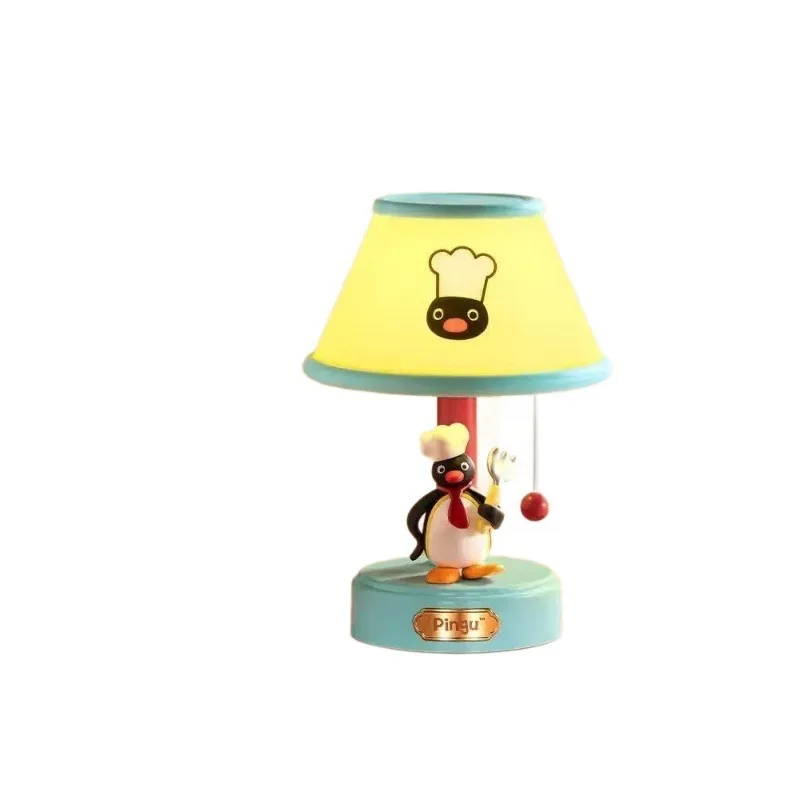 New Pingu Chef Style Night Light Cute Cartoon Penguin Table Lamp Creative Desktop Ornament For Bedroom Home Decor Gift - view 4