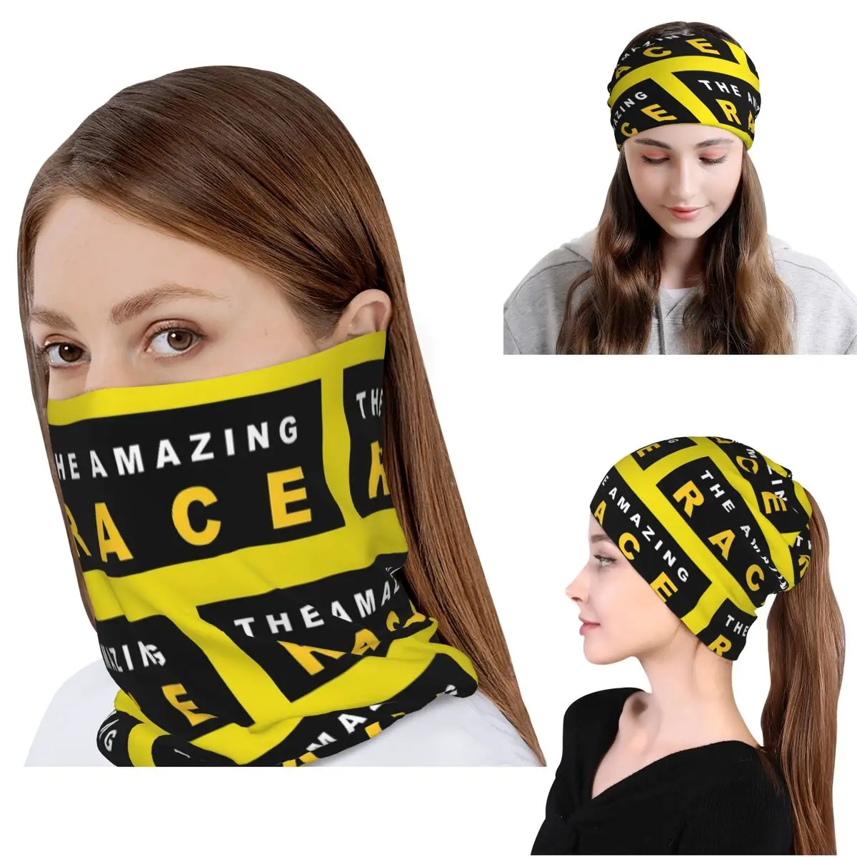 

Roudtour Amazing Race Bandana Neck Cover Wrap Scarf Warm Headwear Beanies Hat for Men Women Adult All Season