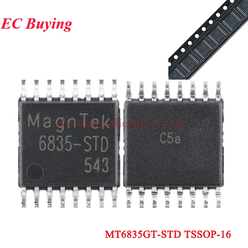 Moduł enkodera magnetycznego MT6835 PWMSPI do silników bezszczotkowych, 21-bitowy magnetyczny enkoder kąta, kompatybilny z układem AS5048 MT6835GT-STD. — zdjęcie produktu 2