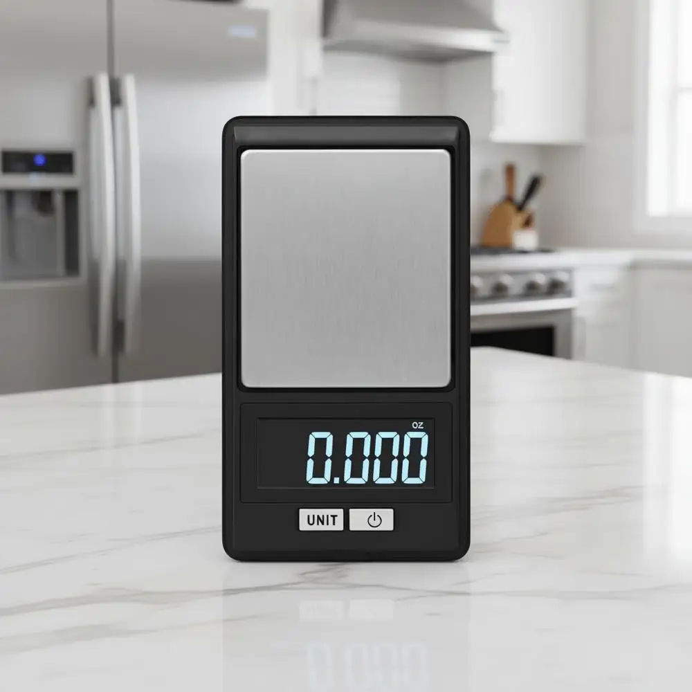 

High-Precision Digital Scale with Cover, 16OZ/500G, Black