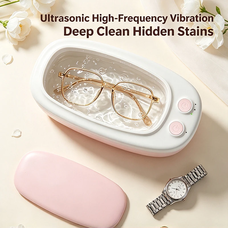 Lenovo Home Shock Wave Glasses Cleaning Machine Fully Automatic Glasses Washing Box Multifunctional Jewelry Cleaning Machine