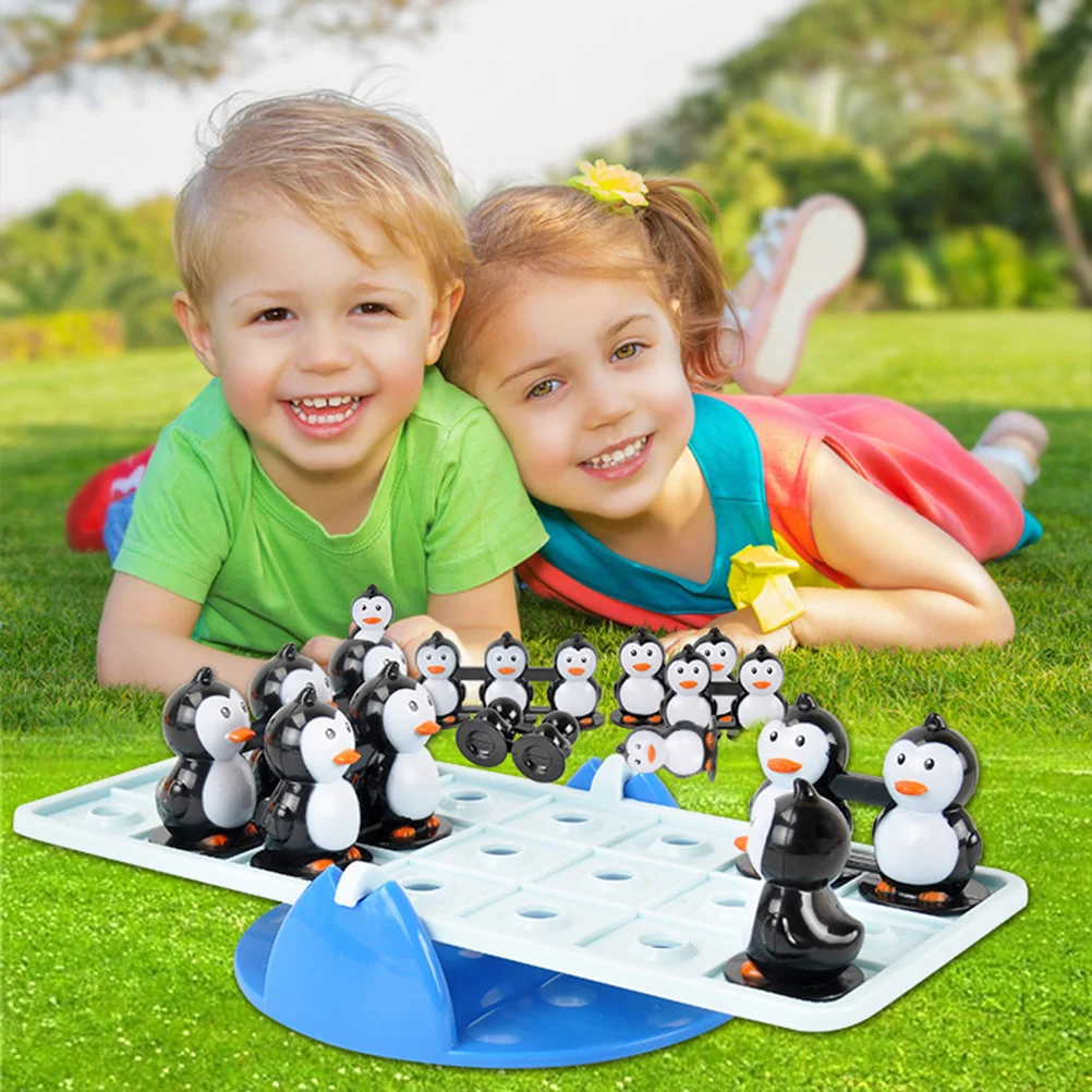 

Parent-child Interactive Toy Puzzle Solving Balance Seesaw Game Penguins Brain Exercise