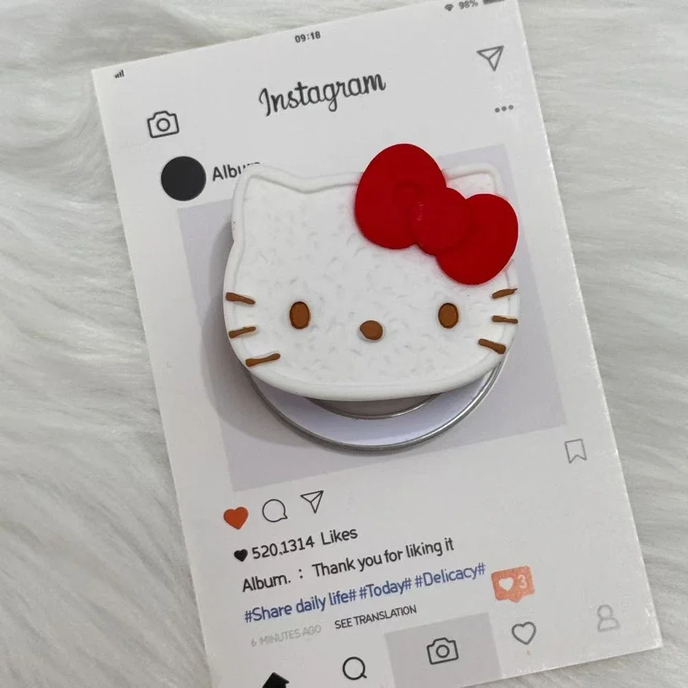 Sanrio hello kitty bonito dos desenhos animados suporte magnético aperto tok griptok suporte do telefone para iphone samsung magsafe smart tok