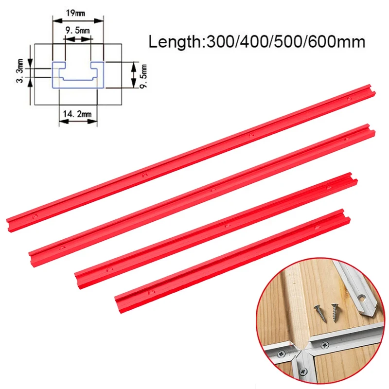 

600mm Aluminium Alloy T-tracks Slot Miter Track And Miter Bar Slider Table Saw Miter Gauge Rod Woodworking Tool Durable In Use