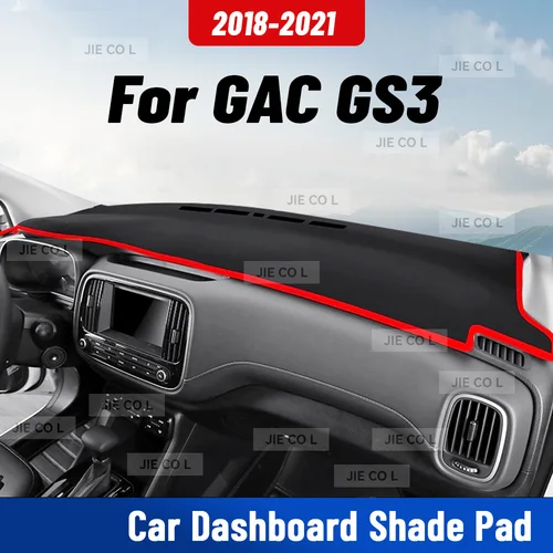 Para GAC GS3 2018 2019 2020 2021 alfombrilla para salpicadero de coche Anti-UV cubierta para salpicadero alfombrilla parasol cojín alfombra accesorios protectores