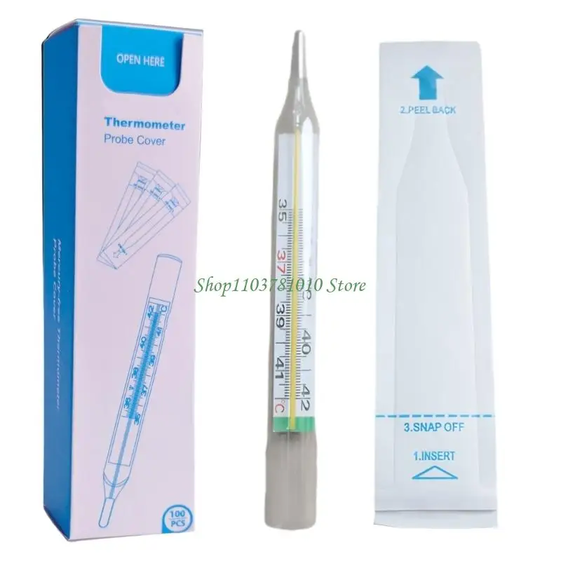 U55D 100Pcs Thermometers Sheaths Disposable Protections Sleeve For Accurate Readings