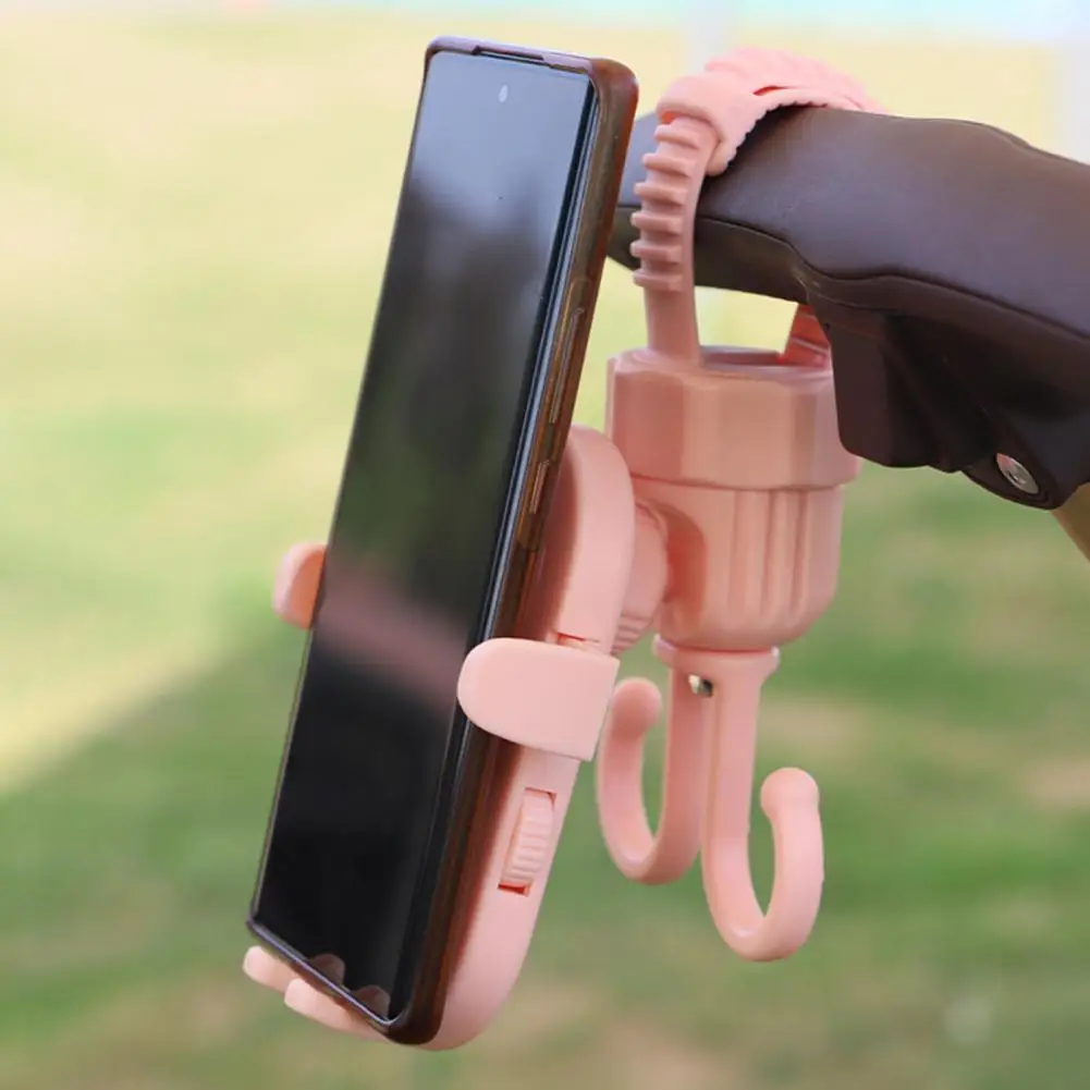 

Крючок-органайзер для путешествий, вращение на 360 градусов, крючок для коляски, подставка для телефона, органайзер для сумок для покупок, велосипед, двойная функция хранения