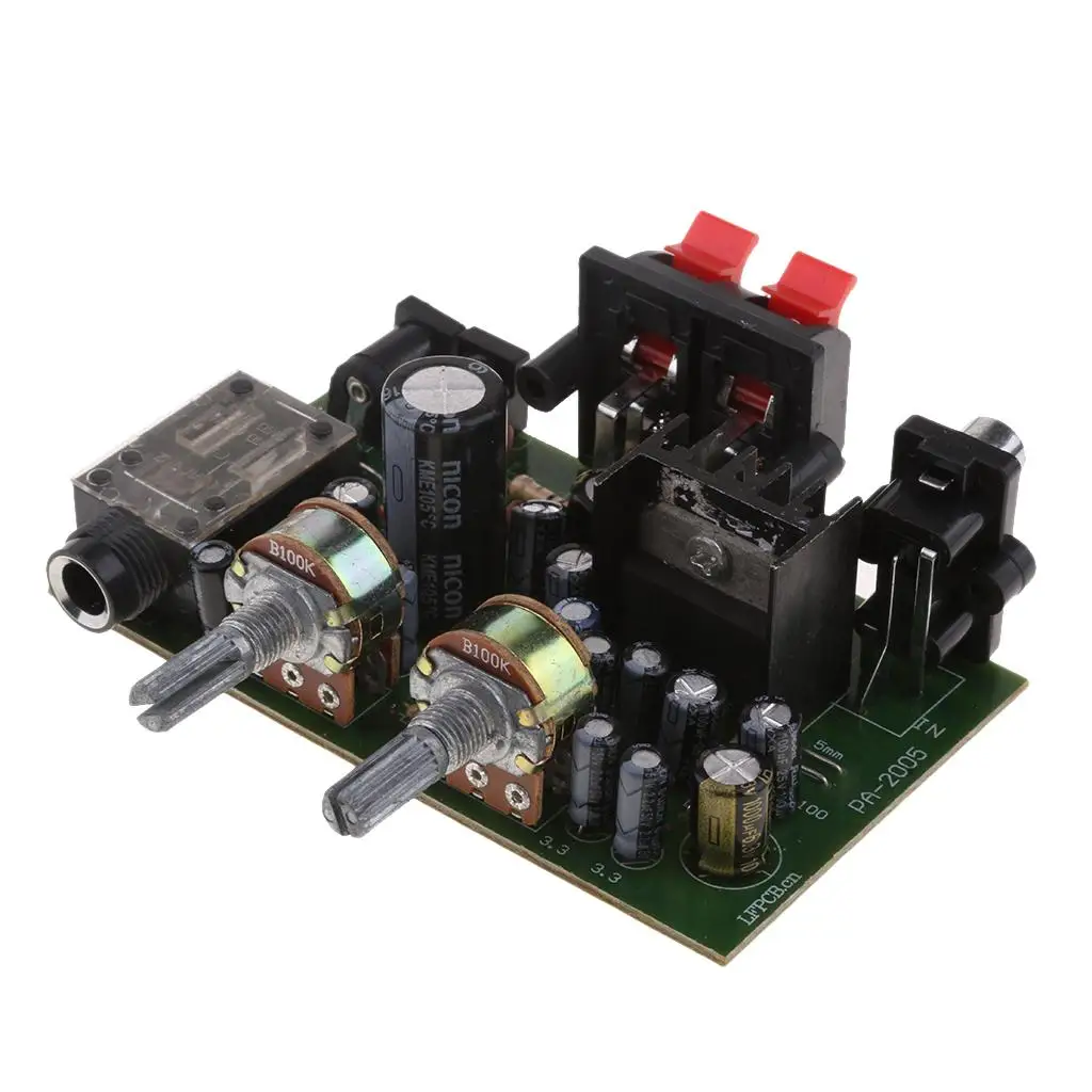 

12V Power TDA2005 Channel Digital Amplifier Board Microphone Stand