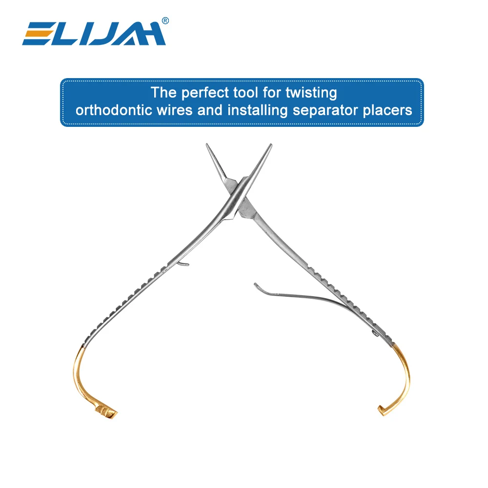 ELIJAH Standard Dental Needle Holder Tweezers Orthodontic Instrument Dentistry Product Stainless Steel Mathieu Needle Holder