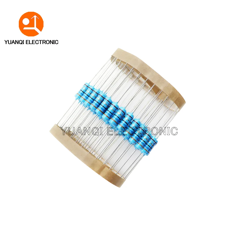 20pcs 1W Resistor de Filme de Metal 1% 1R-2.2M 0.1R 0.22R 1R 150R 1K 3.3K 5.6K 10K 33K 51K 220K 510K 10 33 100 150 220 470 1M ohms