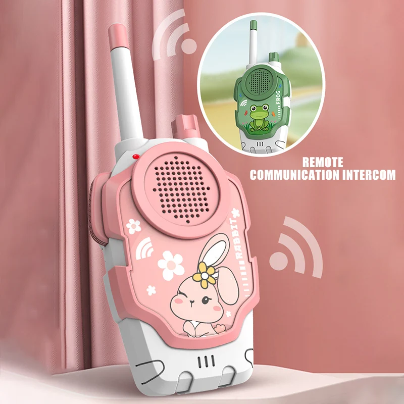 2 pçs walkie talkie crianças brinquedo de longo alcance interfone sem fio interação pai-filho interfone comunicação brinquedos para crianças presente