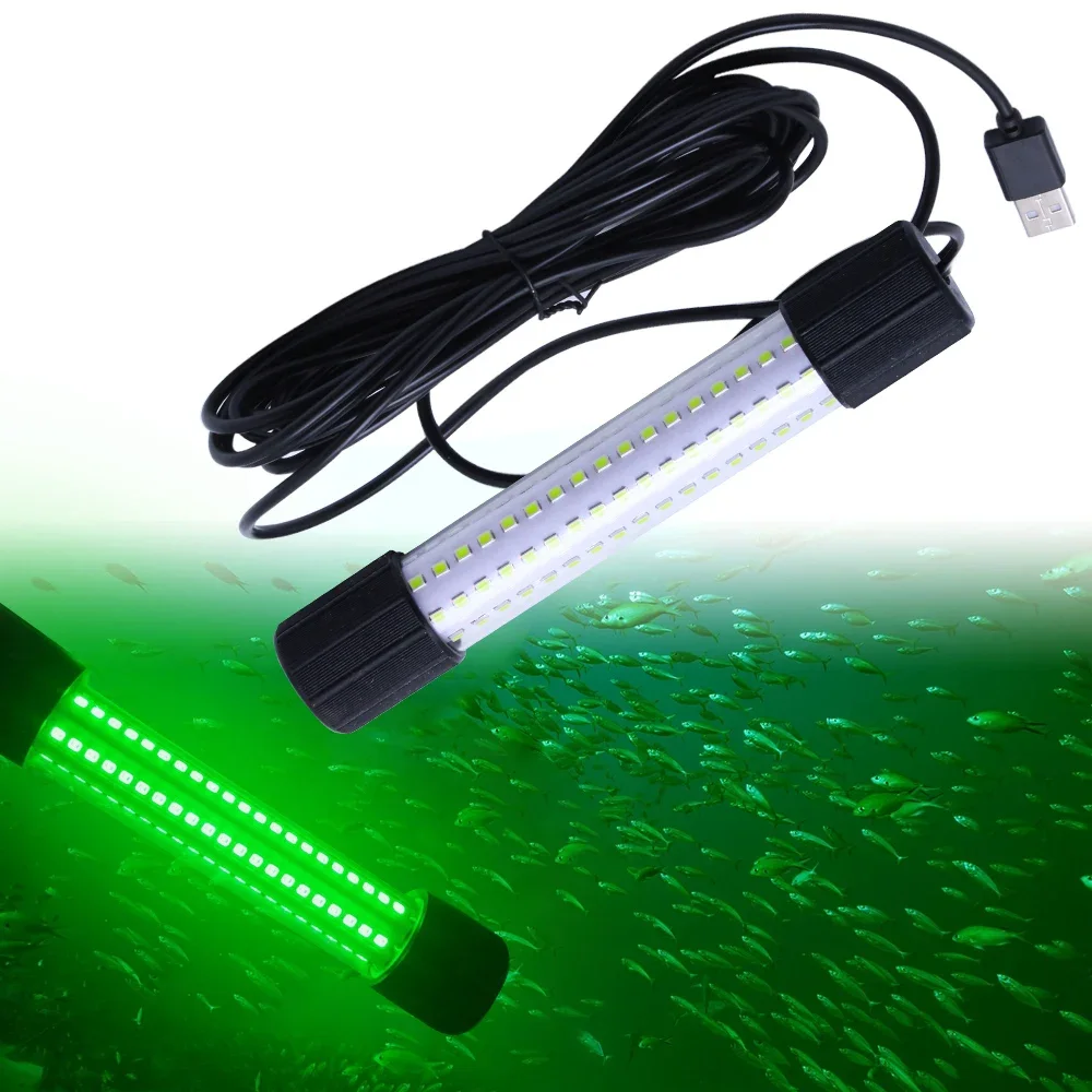 1 PC Multi-Color USB LED Fishing Light Portable Underwater High Brightness Night Fishing Lamp for Enhanced Visibility