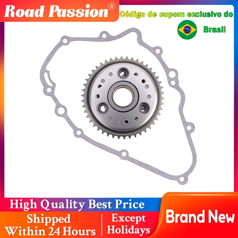 Kit de rolamento de embreagem e partida unidirecional para motocicleta e junta de cilindro para kawasaki ER-5 er500 en450a ninja ex500a ex500d vulcan en500