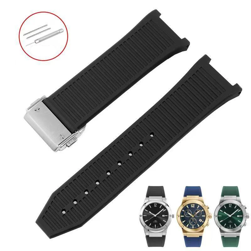

For Ferragamo F80 Sports Series Watch Strap Silicone Black Watch Band Men's Waterproof Notch Wrist watch accessories 26mm