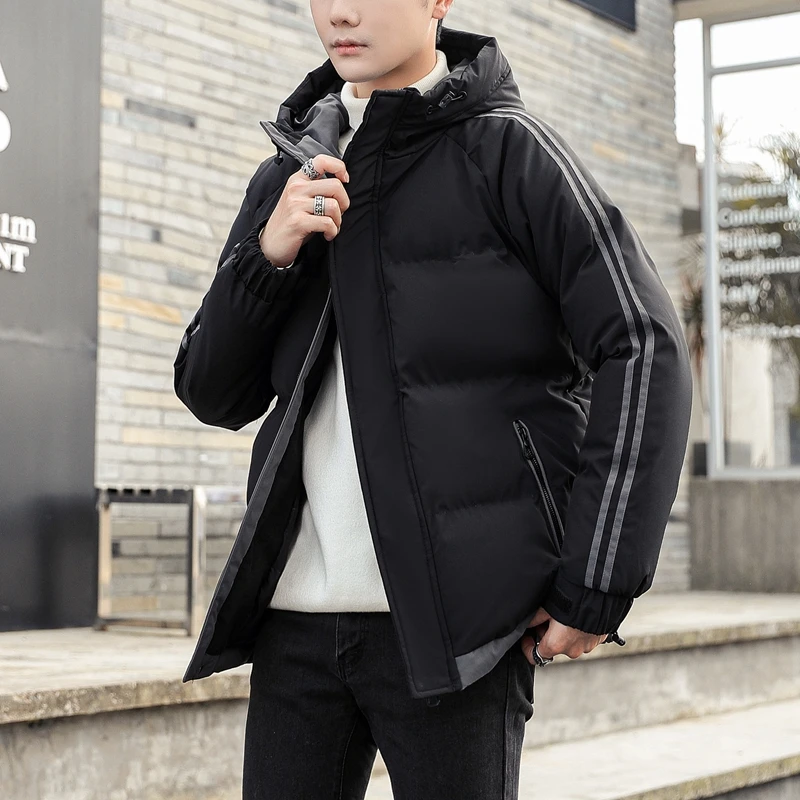 남성용 겨울 자켓 Parkas Jackets 캐주얼 럭셔리 남성 의류 힙합 스트리트웨어 후드 남성 코트 한국식 스포츠 용 재킷