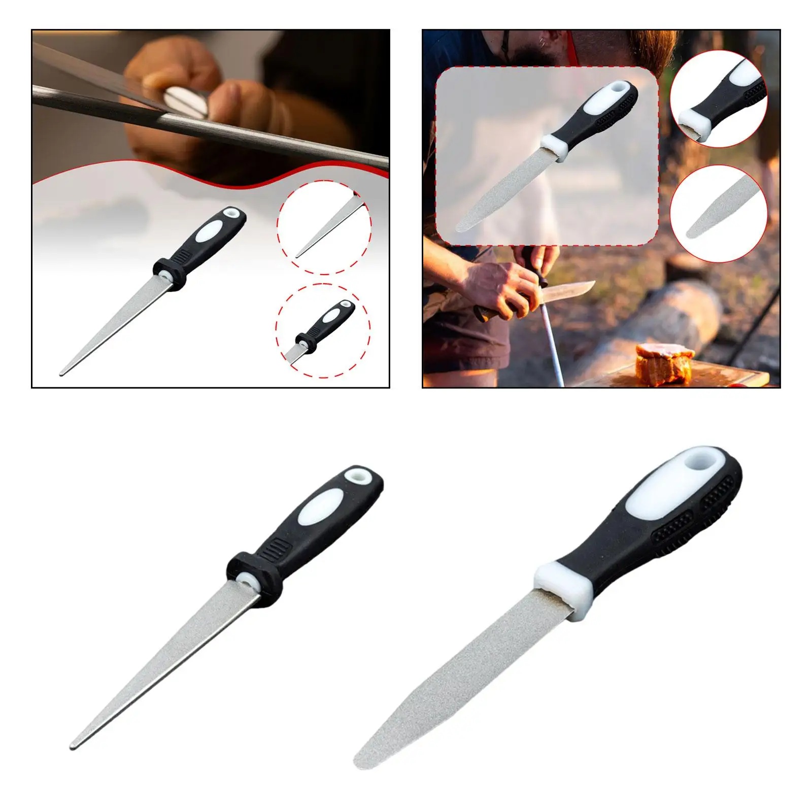 Sharpening File Kitchen Accessories Whetstone Stone Knife Sharpening Rod