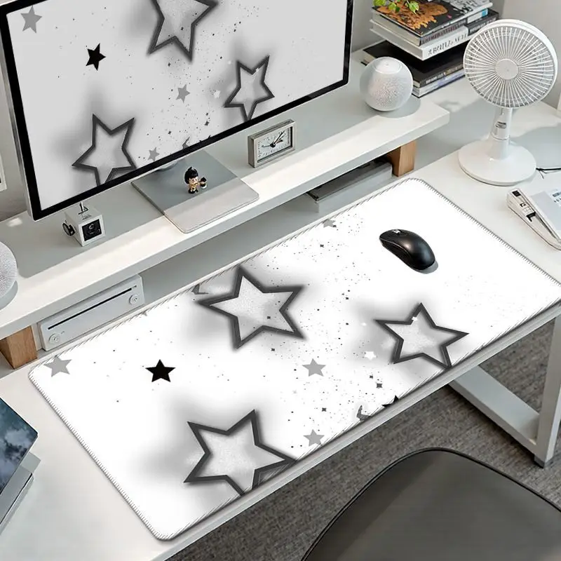 Cool Stars Rubber Desk Pad Mouse Protector Non-Slip Large Small Mouse Mat Home Office Desk Mat PU Leather Pc Laptop Table Mat