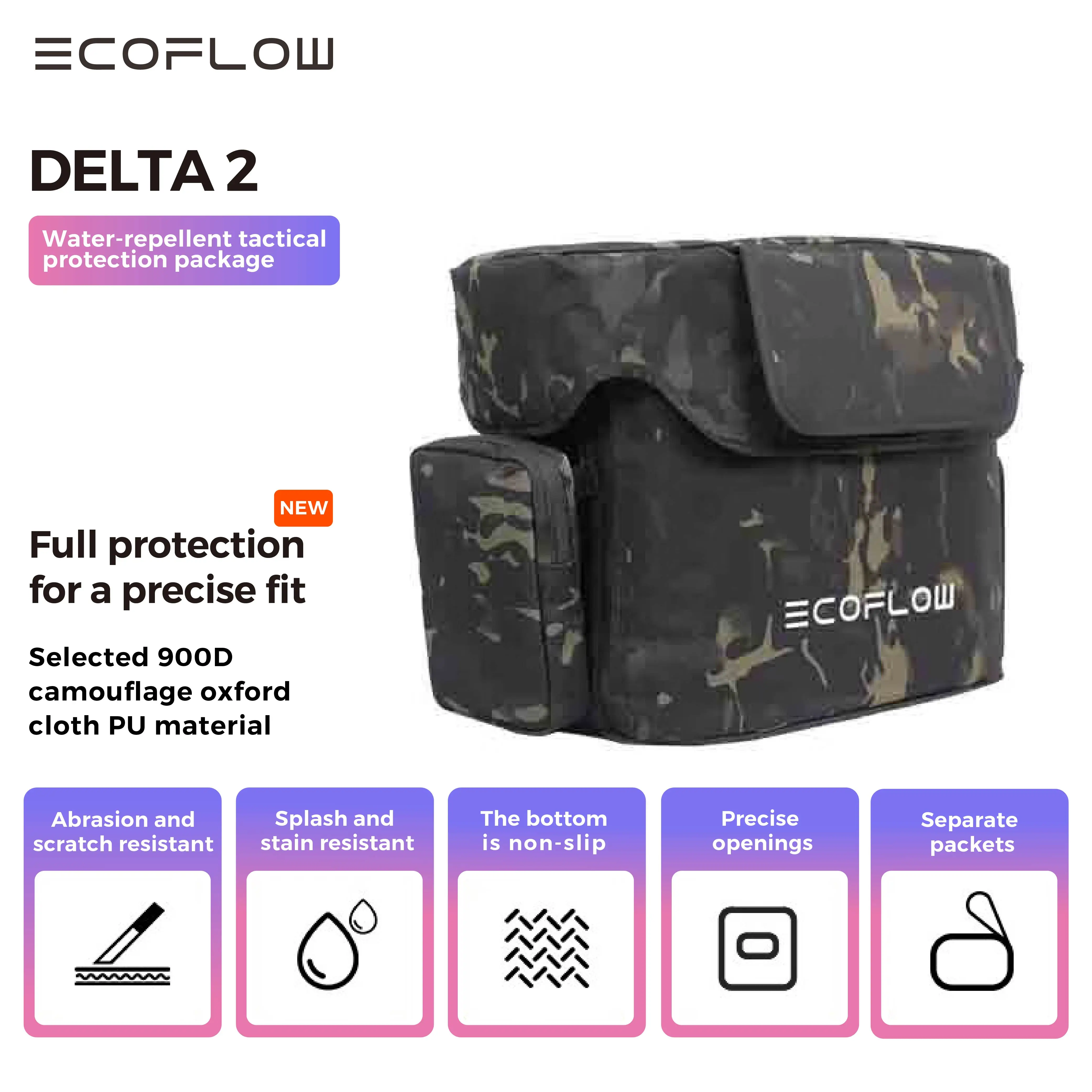 EcoFlow Delta 2 Extra Battery Protective Bag Outdoor Waterproof Cover