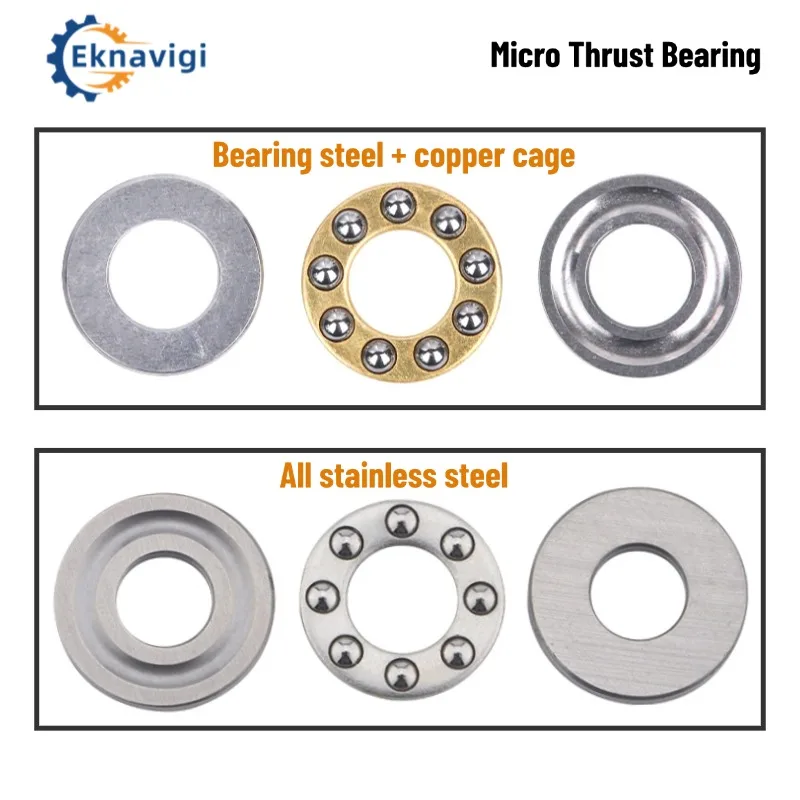 10PCS F Series F3-8 4-9 10-18 Bearing Steel Stainless Steel Door and Window Bearing Miniature Flat Thrust Ball Bearings