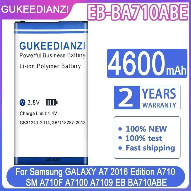 

Аккумулятор мобильного телефона EB-BA710ABE 4600 мАч для Samsung Galaxy A7 2016 Edition A710 SM A710F A7100 A7109