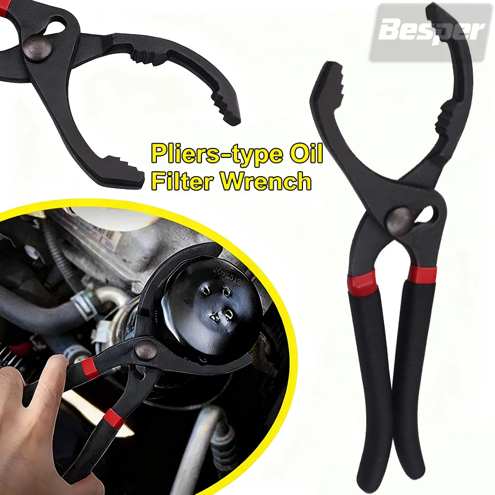 

10/12-дюймовые плоскогубцы для масляного фильтра, зажимной ключ, инструмент для удаления масляного фильтра, ключ для фильтрующего элемента для ремонта грузовиков и автомобилей