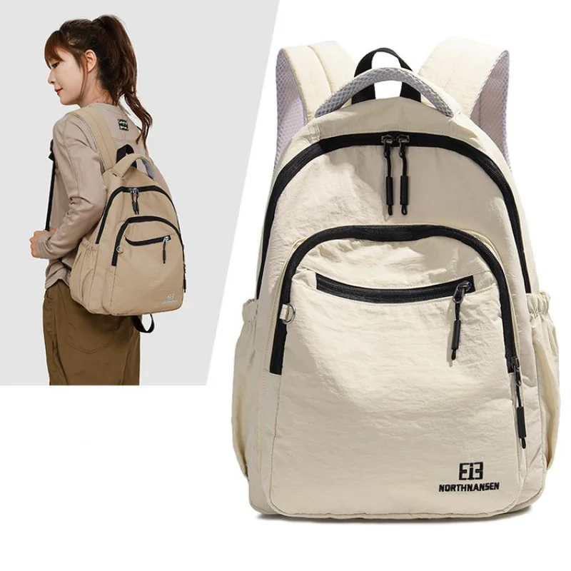 2024Winter One Size Backpack Zipper Fashion Oxford Cloth Backpack Lightweight Wear-resistant Breathable Comfortable to Carry