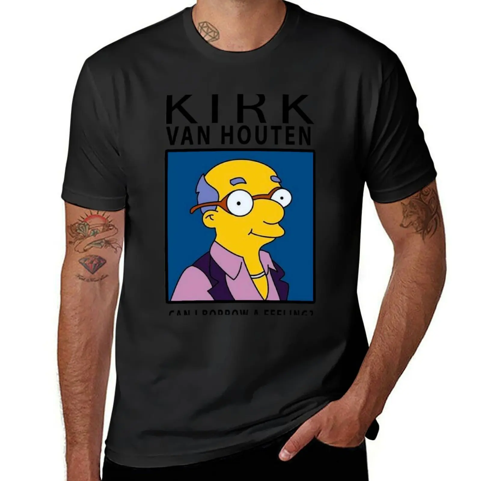 Kirk Van Houten - Can i borrow a feeling? T-Shirt Short sleeve tee for a boy oversizeds shirts graphic tee men