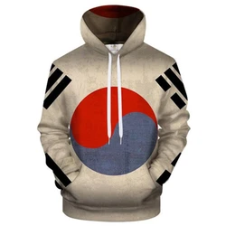 Korean Flag Hoodies 3d Printed Hooded Casual Sweatshirt Men And Women Clothing Pullover High Quality Hoodies Ropa Hombre Sweater