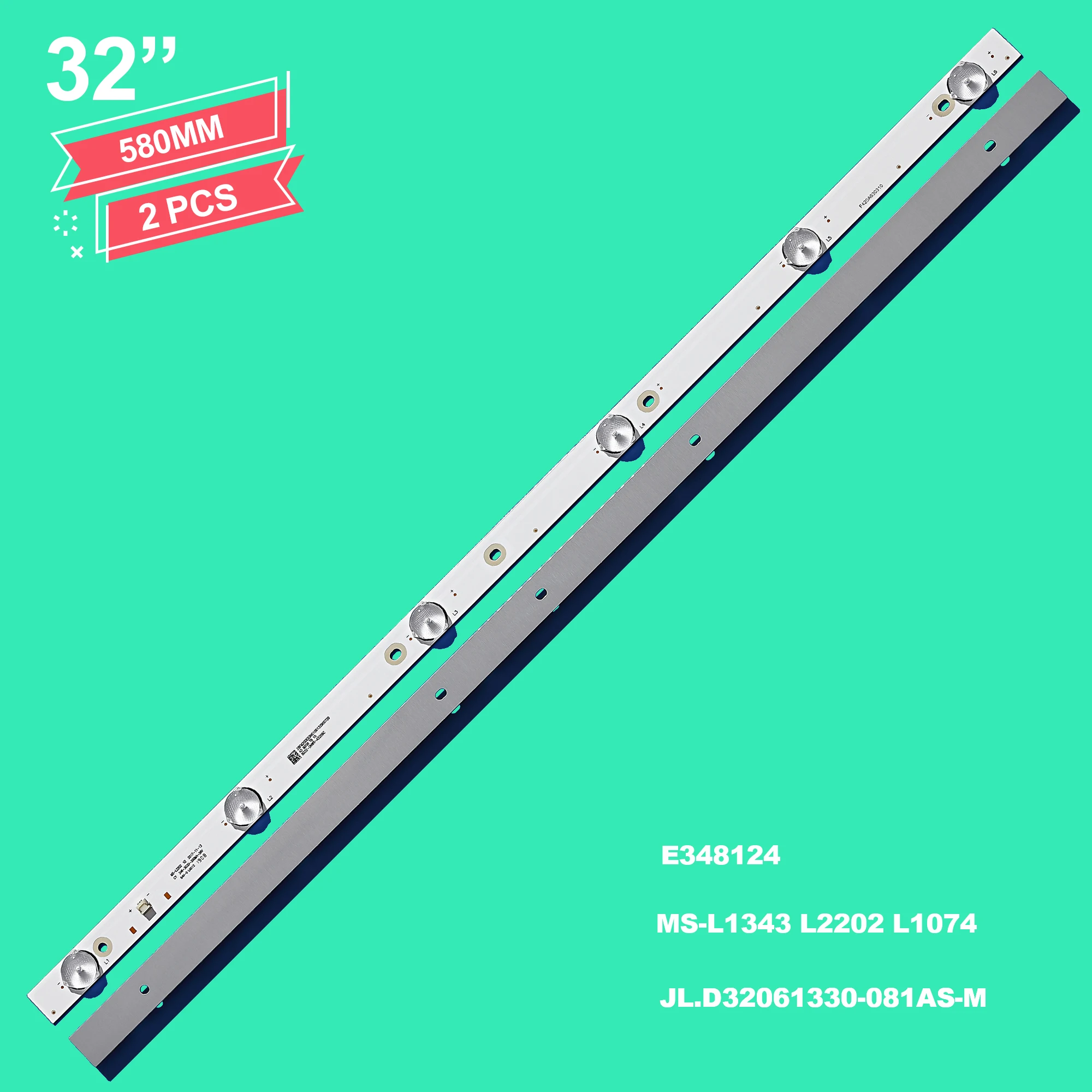 1/5/10/20/50 Set LED Backlight Strip for 32 inch JL.D32061330-081AS-M FZD-03 E348124 MS-L1343 L2202 L1074 V2 2-6-3030-300MA-36V