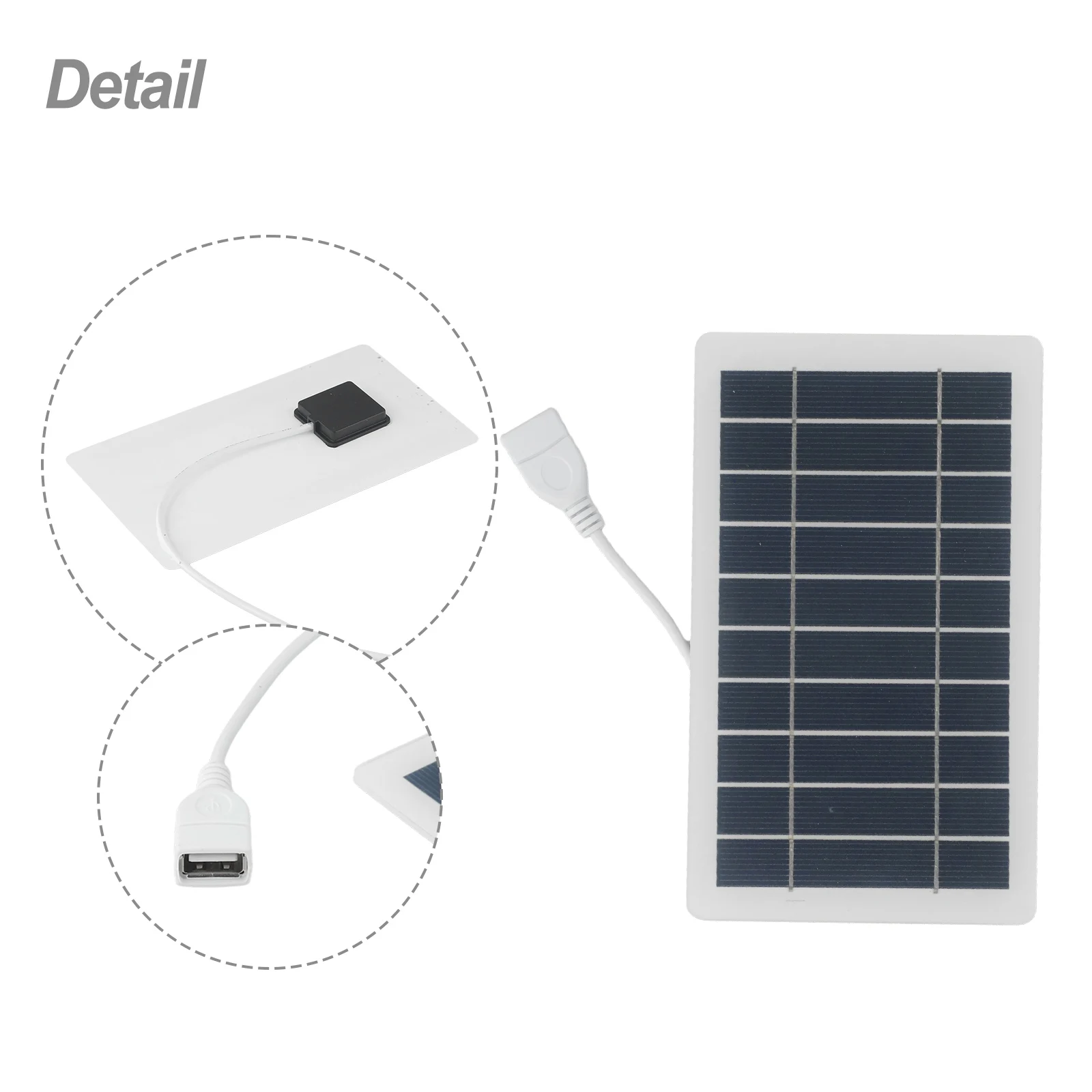 Portable Solar Panel 5V 2W Solar Plate With USB Safe Charge Stabilize Battery Charger For Power Bank Phone Outdoor Camping Home