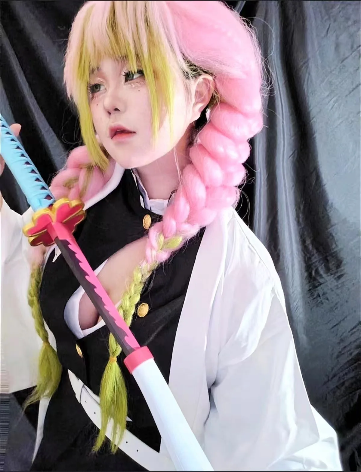 

Cosplay costume Curvy-Friendly Love Pillar Demon Slayer Corps Inspired Outfit for Girls