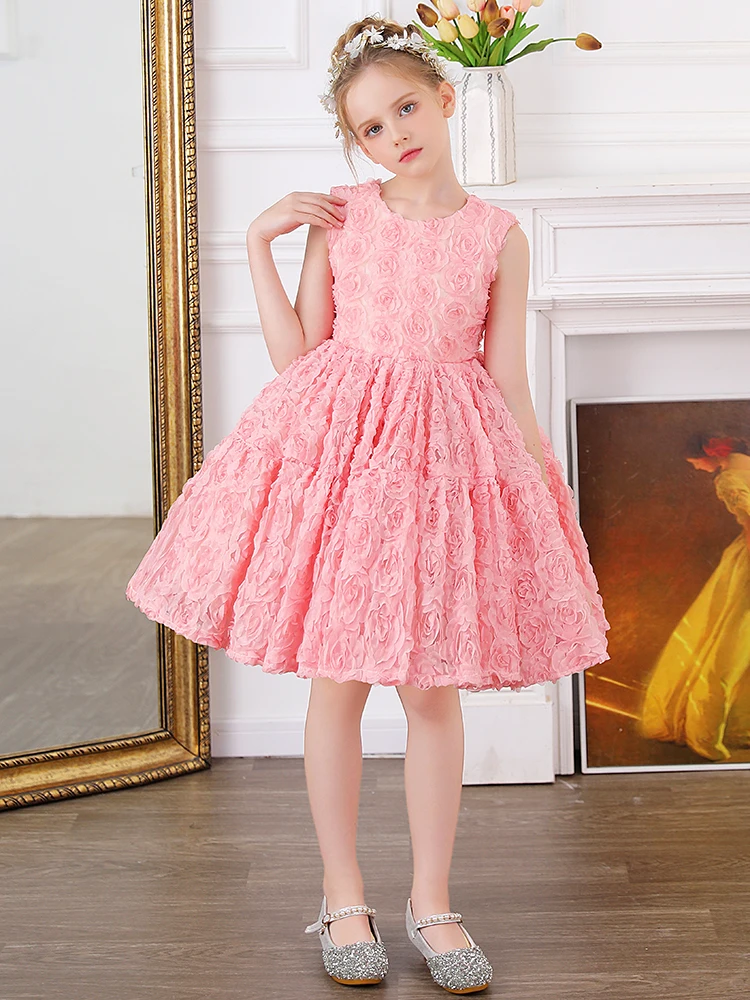 

Little host dresses, girls' piano performance costumes, children's high-end catwalk, birthday flower girl dresses, tutu skirts