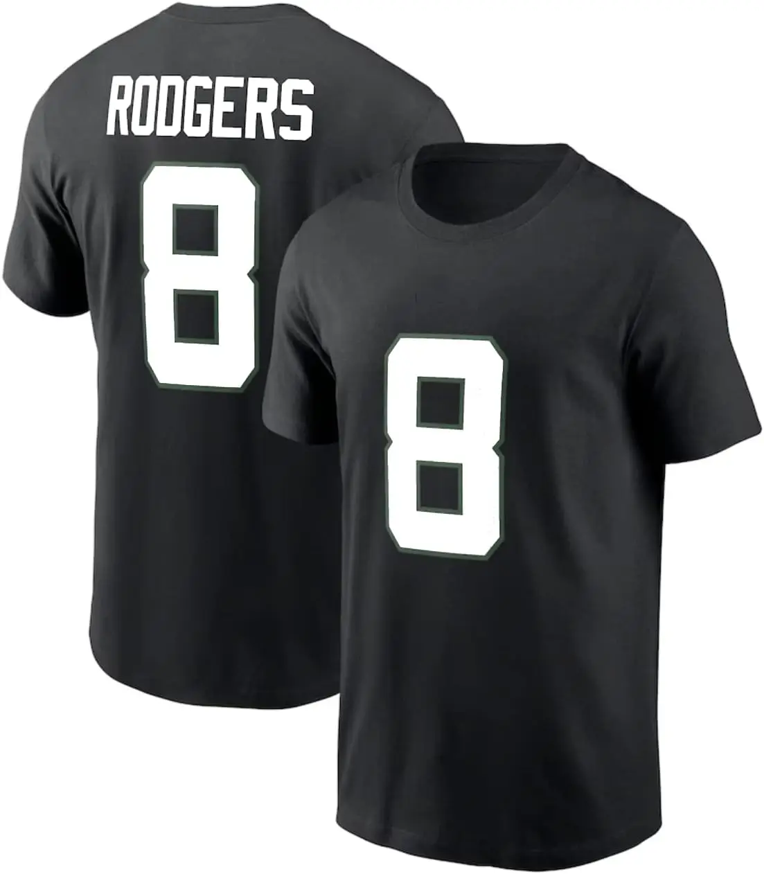 Aaron Rodgers #8 New York Football Cotton T-Shirt Jersey Men's