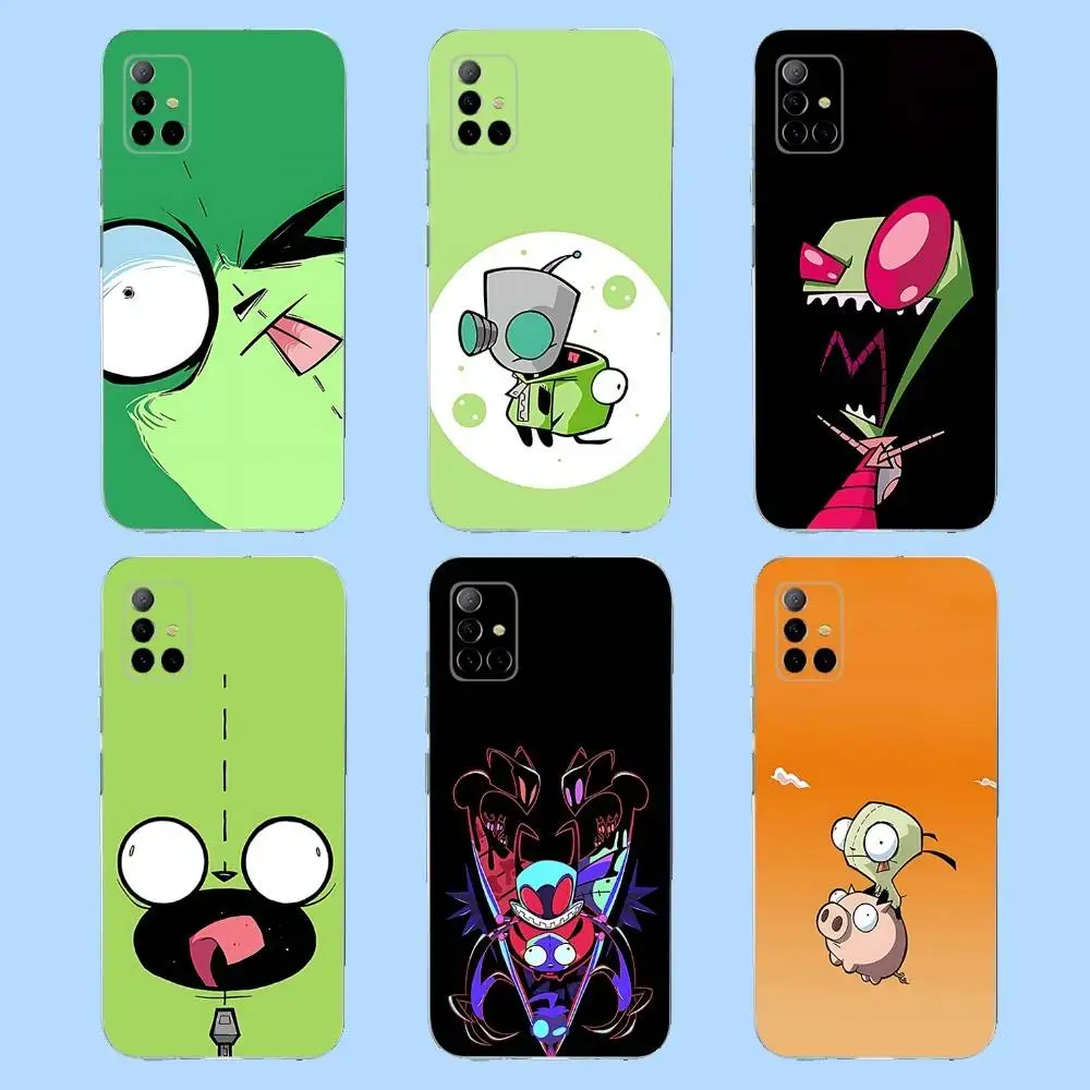 

I-Invader Z-Zim Gir Phone Case For Samsung S 23,22,10,9,8 A 71,52,51,30,21S,12 PIus,E,Lite Note20 Ultra Clear Soft
