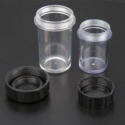 Plastic Microscope Objective Lens Holder Box 45mm 60mm Protective Case RMS Thread