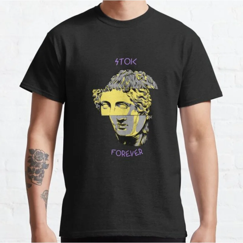 

Stoic Forever - Marcus Aurelius Gitf t shirt stoic greek philosophy Graphic clothes All size Tops S-6XL