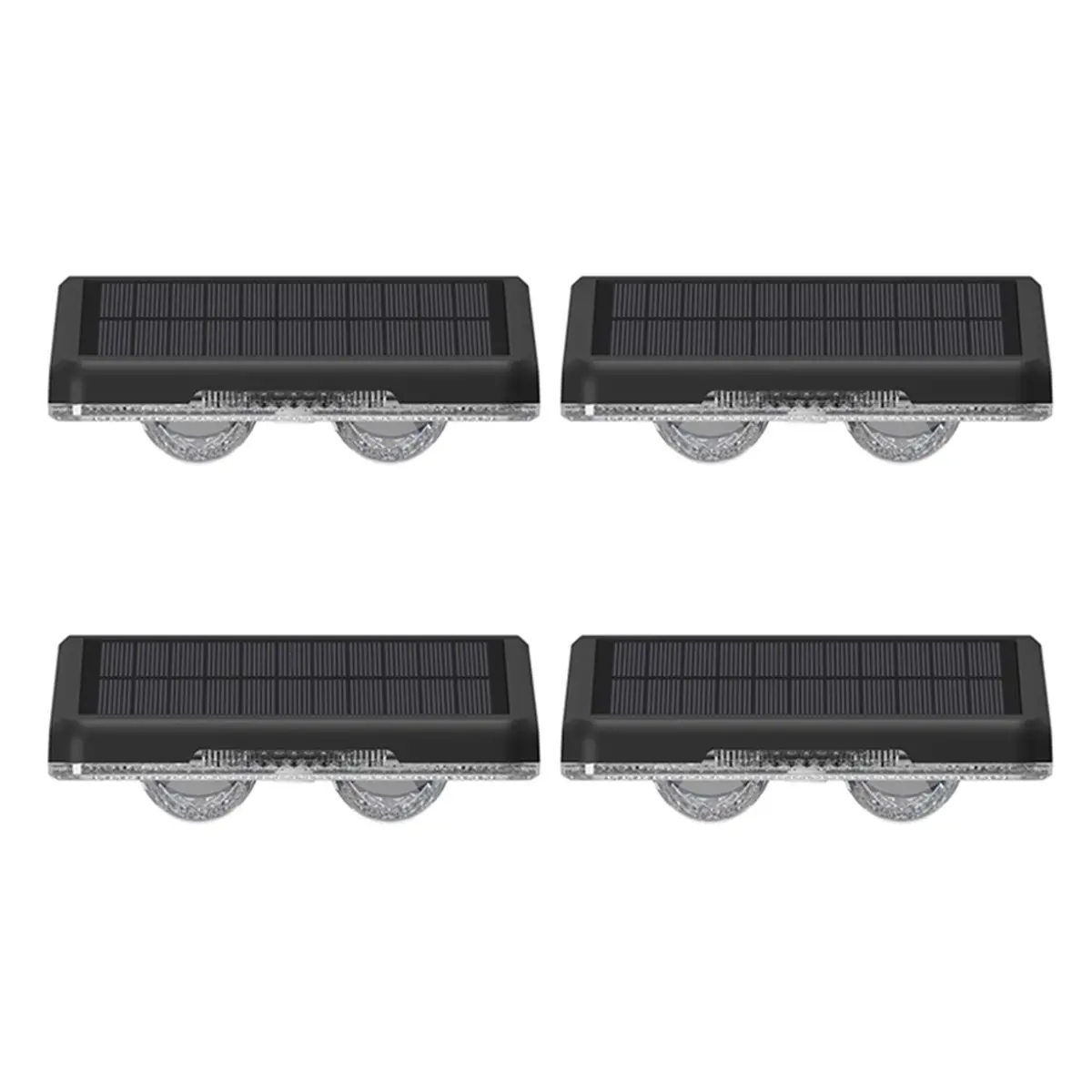update. 4PCS RGB Solar Wall Lamp Outdoor LED Solar Lighting Fence Lights Auto on/Off Wall Lights for Garden Courtyard Decor