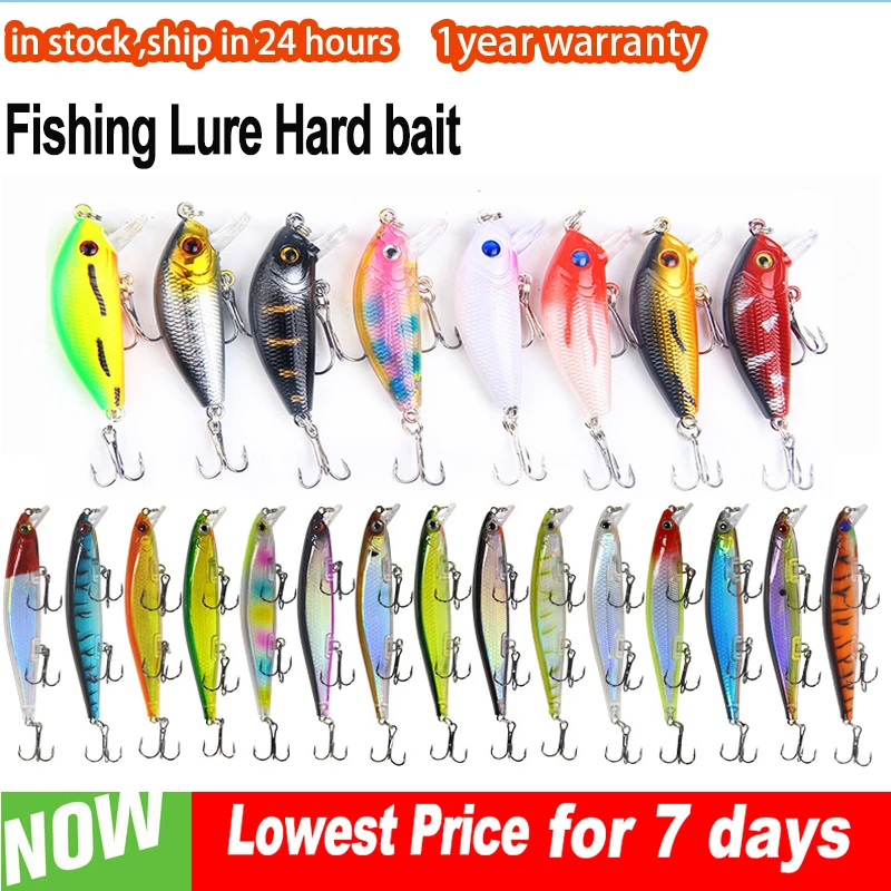 طُعم صيد سمك البلمة الصلب ، سمك الشبوط الاصطناعي العائم ، متذبذب ، محاكاة Crankbait ، Trackle ، g ، 11