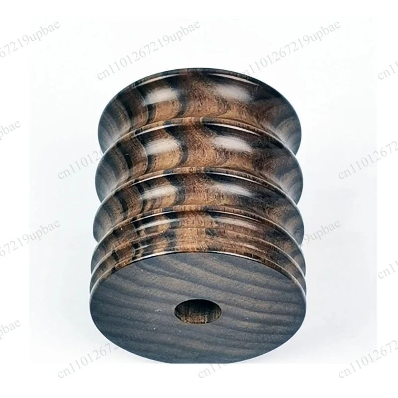 5Pcs Ebony Wood Leather Burnisher Wheel 4‑15mm Sandalwood Grinding Tip Leather Craft Edge Polishing Tool