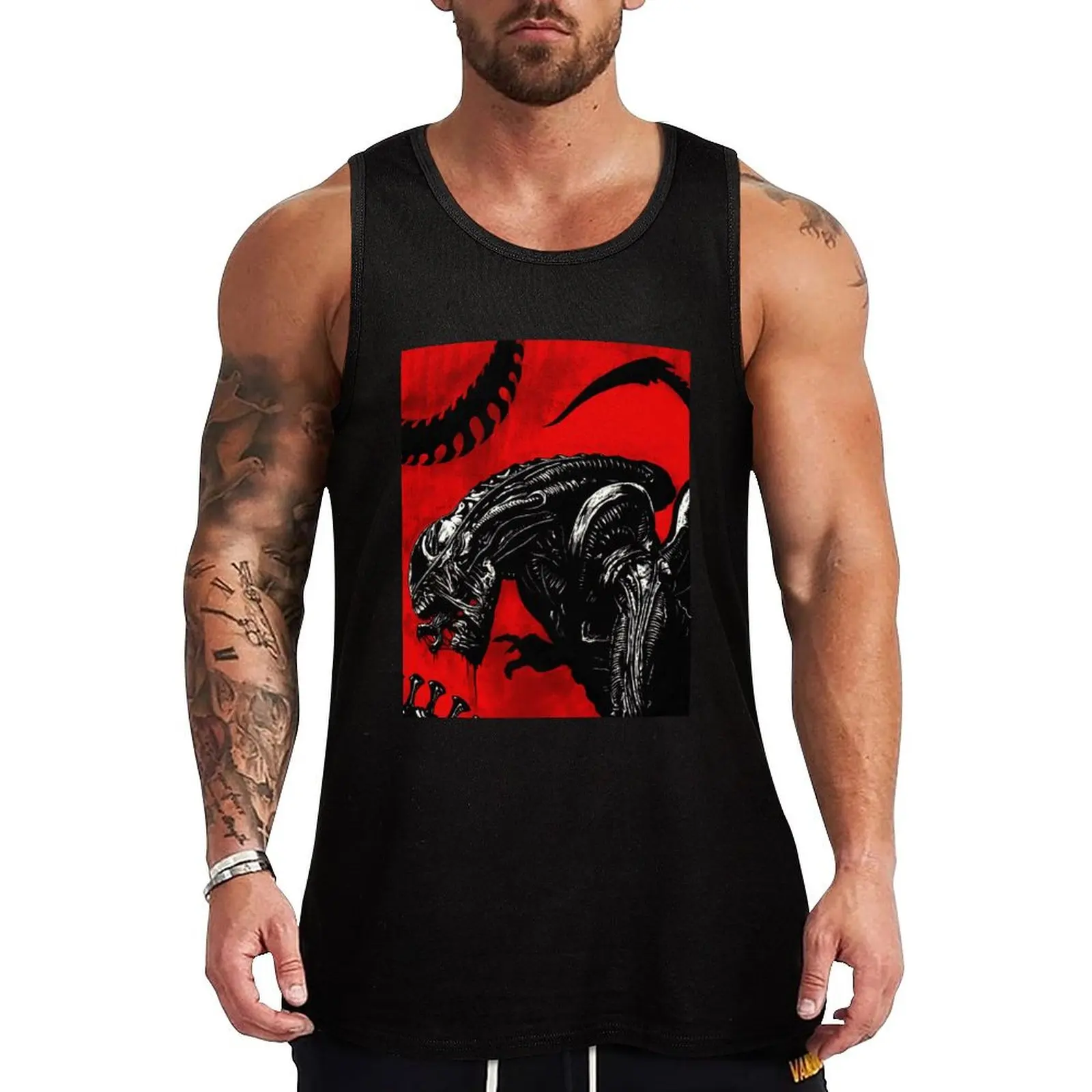 Slobbering Space Slasher Tank Top man vest Body man gym t-shirts