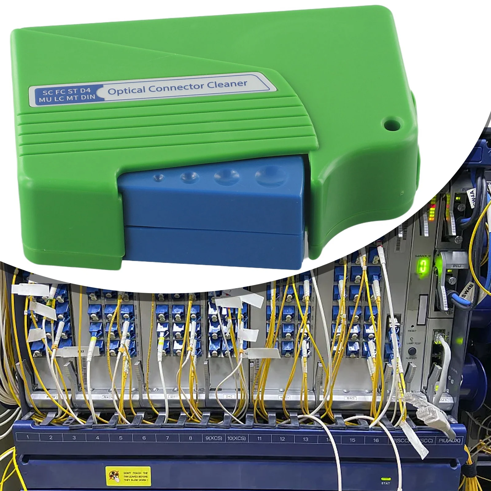 Cleaner Cassette Fiber Optical Connectors End KCC-550 Lightweight Design Manual Operation Cassette 500+ Cleans