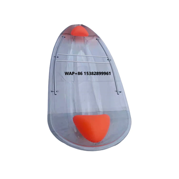 

Thickened Hull Impact Resistant Large Size Plastic Three Cruise clear Boat Polycarbonate clear Boat Crystal Kayak