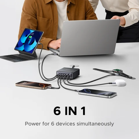 Устройство зарядное сетевое UGREEN, 100 Вт, 4 в 1, для iPhone 15 14 13 12 Pro Max